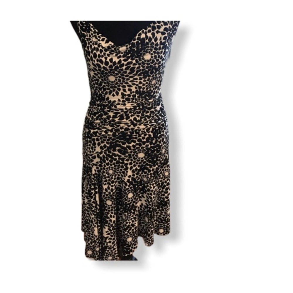 Heart Moon and Stars Black and White Dress Size M